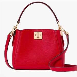 Kate Spade Phoebe Mini Top Handle cross body - cherry , NEW